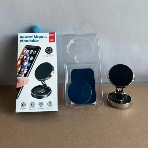 حامل جوال مغناطيسي عالمي H500 بستة مغانط قوية ودوران 360 درجة - Universal Magnetic Phone Holder Model H500