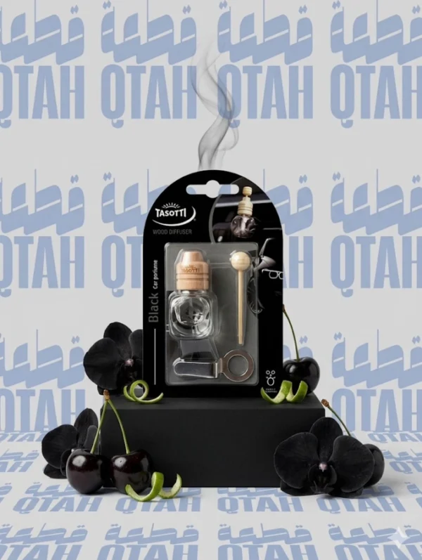 معطر جو للسيارة تاسوتي وود ديفيوزر برائحة بلاك الفاخرة