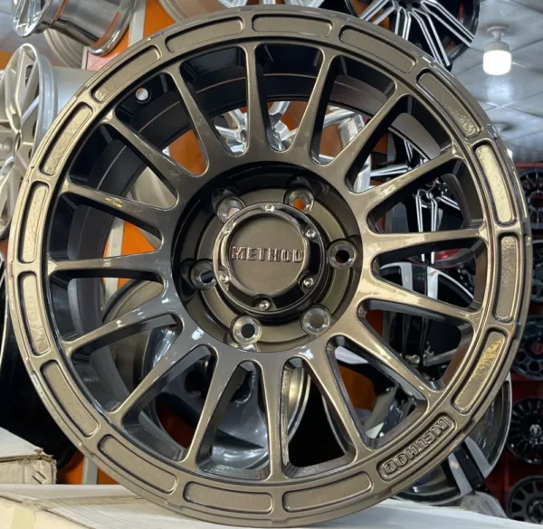جنوط ميثود ريس مقاس 17 إنش 6 مسامير برونزي ذهبي - Method Race Wheels MR314