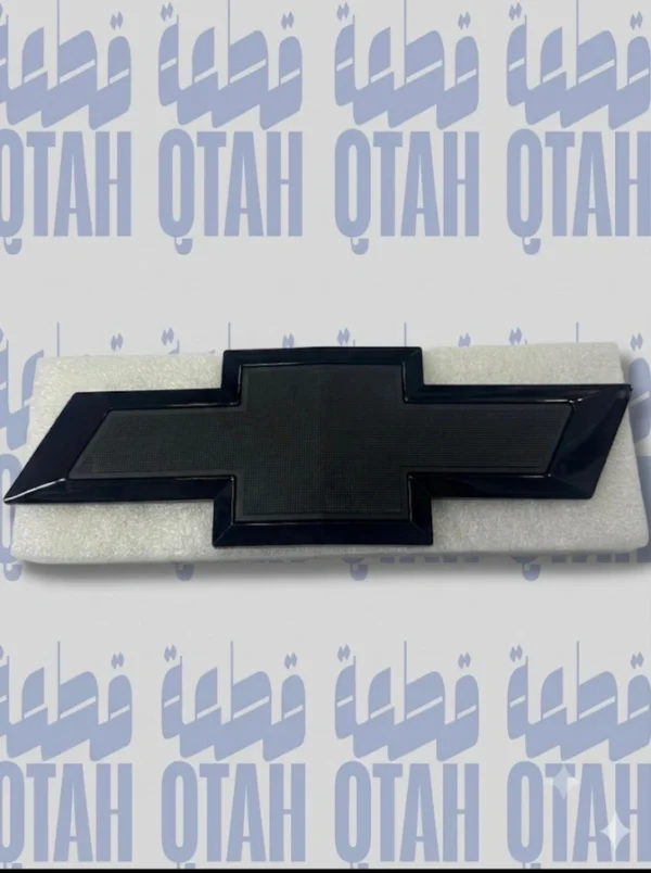 علامة شعار شبك أمامي شيفروليه أسود ملكي مطفي ولامع - Chevrolet Front Grille Bowtie Emblem Glossy & Matte Black