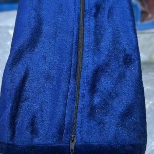 تكاية سيارة متنقلة إسفنج مخمل أزرق - Portable Blue Velvet Foam Car Armrest Console Box