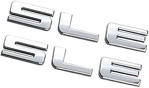 علامة كتابة جي ام سي اس ال اي كروم - GMC SLE Emblem Chrome