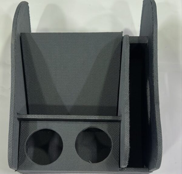 تكاية السيارة الداخلي Car Center Console Organizer - حامل أكواب مزدوج ودرج تخزين ذكي Dual Cup Holder &