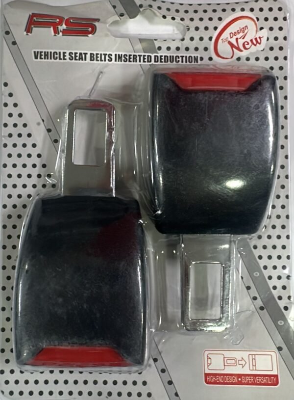 طقم سدادات ومقابس تمديد إبزيم حزام الأمان من موب (قطعتين - MOB-503) - MOB Car Safety Belt Buckle Alarm