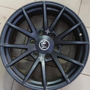 جنط تيتانيا FR رياضي متعدد الأذرع لون رمادي فيراني مطفي 6 مسامير (بديل تجاري) - Titania FR Style Multi-Spoke