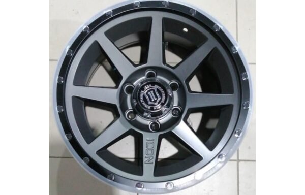 طقم 4 جنوط أيكون مقاس 17×9 إنش 6 مسمار للجمس سيرا والباترول (صيني درجة أولى)Set of 4 Icon Rims Size 17x9 Inch