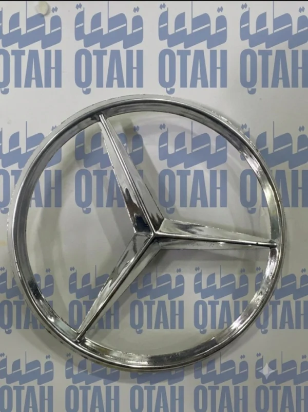 علامة شعار شنطة مرسيدس بنز كروم فضي ثلاثي الأبعاد - Mercedes-Benz Rear Trunk Star Emblem Badge Silver Chrome