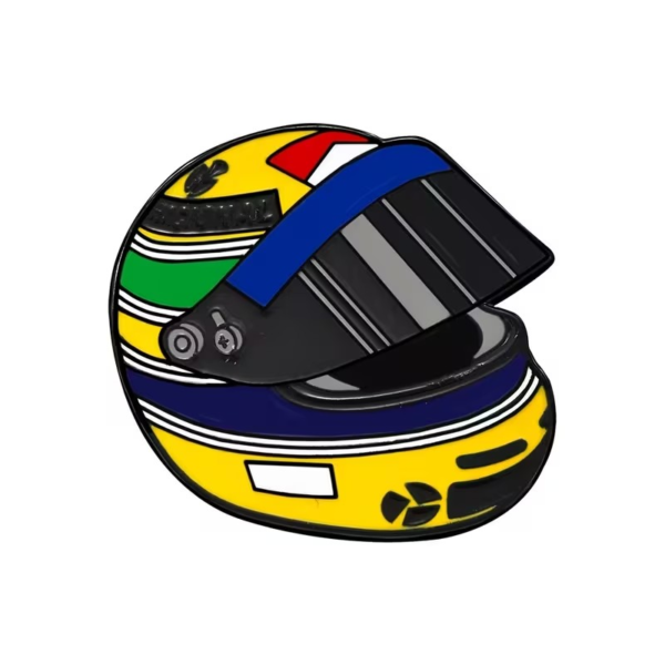Ayrton Senna 1988 Helmet Enamel Pin | دبوس خوذة آيرتون سينا المعدني