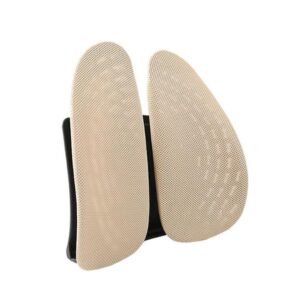 مقعد مساج للظهر طبي لون بيج (دعم العمود الفقري والاستخدام المتعدد والمنزل)Premium Back Massage Seat Cushion