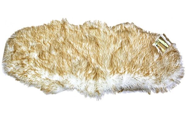 جاعد فرو طبيعي أصلي لون لحمي/جلد لمقعد السيارة - Genuine Natural Sheepskin Fur Car Seat Cover (Skin Color)