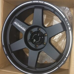 طقم 4 جنوط رايس أسود مقاس 20×9 إنش 6 مسمار (صيني درجة أولى مطابقة للأصلي)Set of 4 Rays Black Rims Size 20x9
