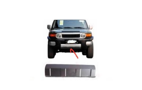 📦 فيبر صدام أمامي فضي تويوتا اف جي كروزر (2007-2021)