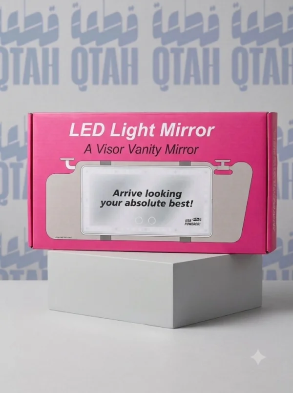 مرآة إضاءة ليد ذكية لشماسية السيارة LED Light Mirror A Visor Vanity Mirror