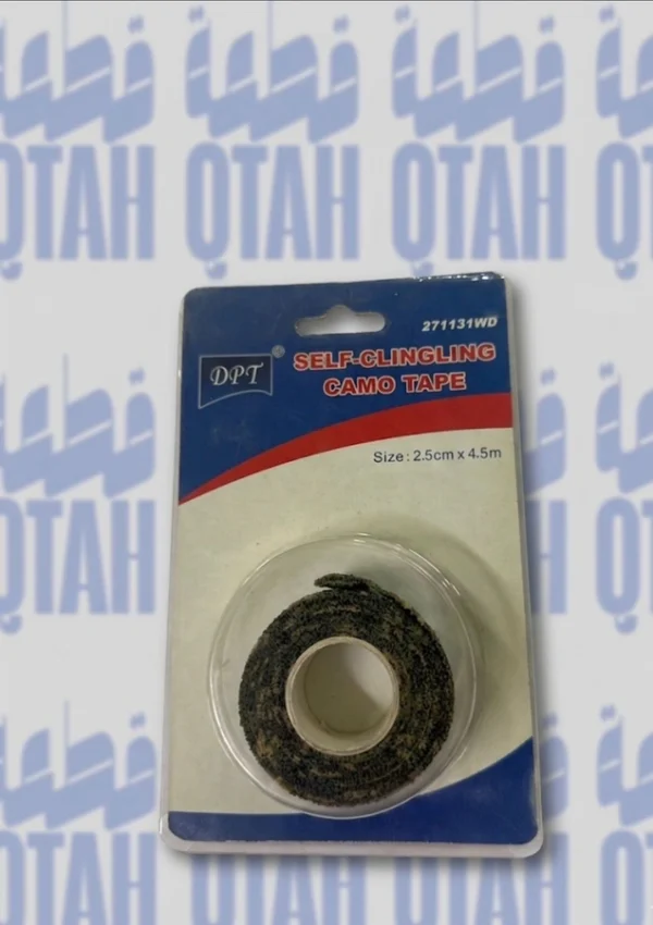شريط تمويه تكتيكي ذاتي الالتصاق DPT ومقاوم للانزلاق لحماية المعدات والرحلات البرية (DPT Self-Cling Camo Tape