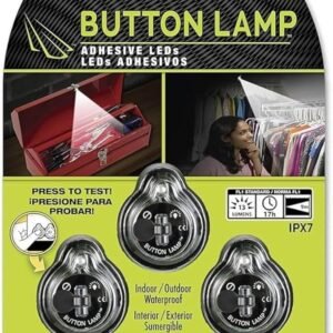 طقم لمبات ليد لاصقة صغيرة مقاومة للماء غاطسة للمنطقة الداخلية والخارجية من بوتون لامب - BUTTON LAMP Adhesive