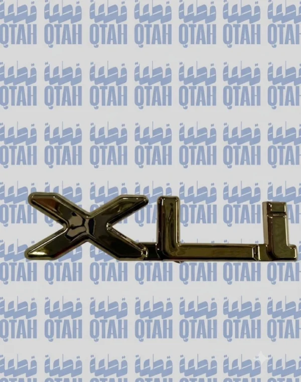 شعار كتابة XLI ذهبي فخم بارز لسيارات تويوتا كامري 2003