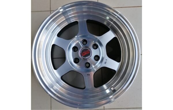 طقم 4 جنوط رايس مكحل مقاس 16×8 إنش 6 مسمار لنيسان اكستيرا (صيني درجة أولى)Set of 4 Rays Two-Tone Rims Size