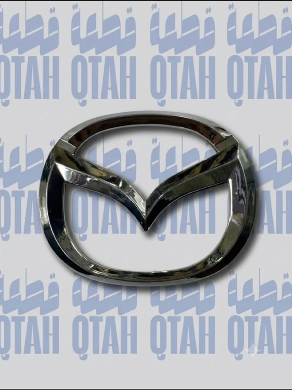 علامة شعار شبك أمامي مازدا مقاس كبير كروم - Mazda Front Grille Emblem Badge Large Size Chrome