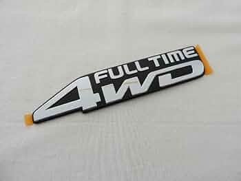 علامة كتابة لاندكروزر فور ويل - Toyota Full Time 4WD Emblem Chrome