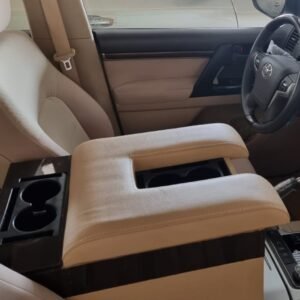 تكاية كونسول وسطي لاندكروزر جكسار الشكل الجديد مع حامل أكواب وشواحن خلفية (2022) - New Shape Toyota Land