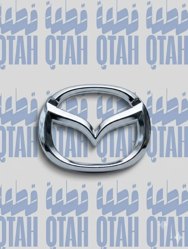 علامة شعار شبك أمامي مازدا مقاس صغير كروم - Mazda Front Grille Emblem Badge Small Size Chrome
