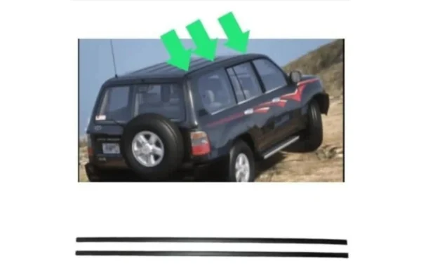 تسكيرة سقف لاندكروزر كوبي الطويلة (1998 - 2007) طقم - Toyota Land Cruiser Coupe Long Roof Trim 1998-2007