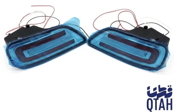 طقم عواكس صدام خلفي باترول بلاتينيوم (2010 - 2019) - قطعتينNissan Patrol Platinum Rear Bumper 2010-2019