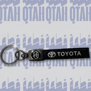 ميدالية مفاتيح تويوتا جلد فاخرة مع شعار معدنيProduct Name: Premium Leather Toyota Car Keychain with Metal