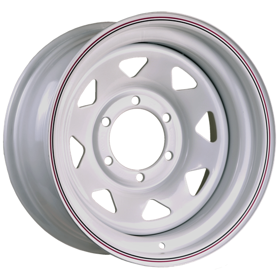 جنط باترول 1997 أصلي مجدد أبيض مقاس 15 (Nissan Patrol 1997 OEM Refurbished White 15" Wheel Rim)