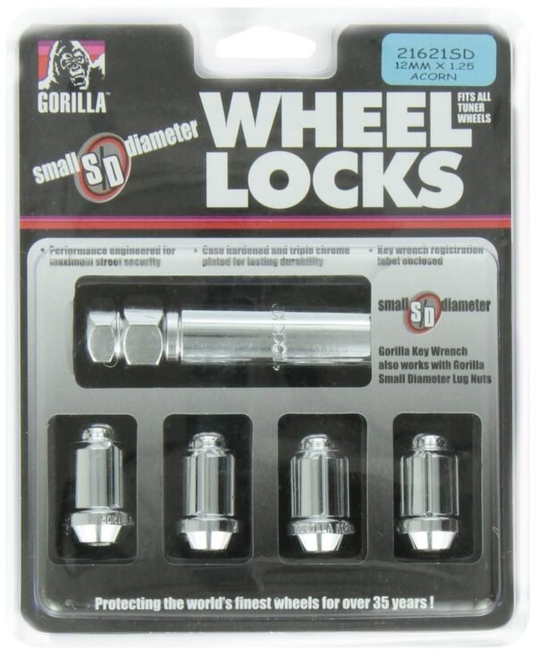 صواميل قفل الجنوط غوريلا مقاس 12mm x 1.50 - Gorilla Automotive Small Diameter Wheel Locks 12x1.50
