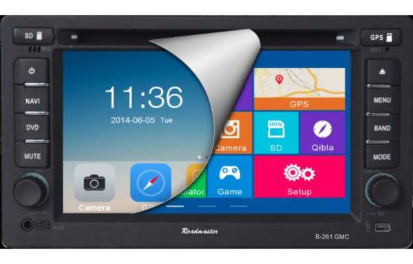 شاشة رودماستر جي ام سي عام 2002-2009 Suitable For: GMC GMC 2002-20096" Resistive 800*480 TFT ScreenPowered By
