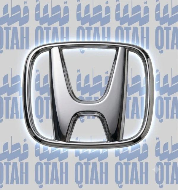 علامة شعار شبك أمامي هوندا أكورد مقاس وسط كروم فضي - Honda Accord Front Grille Emblem Badge Medium Size
