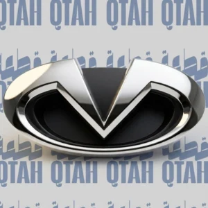 علامة شعار إنفينيتي المطور كروم وأسود لاصق - Infiniti New Style Chrome & Black Adhesive Emblem Badge