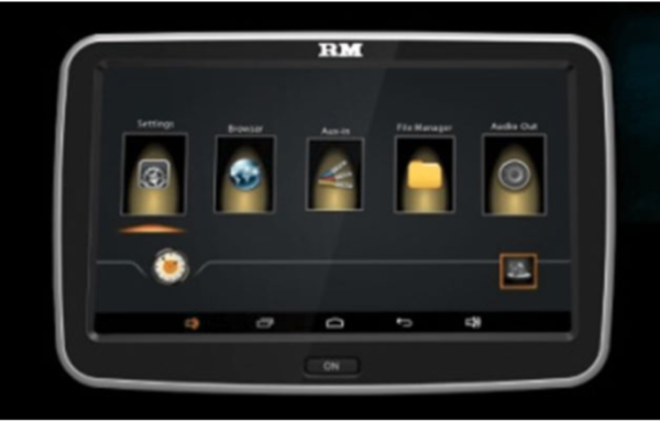 شاشة رودماستر مسند رأس عام اندرويد 10.1" Capacitve 1024*600 Screen with 1080P SupportPowered By Android 6.0