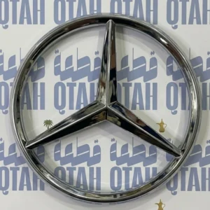 علامة شعار شبك مرسيدس بنز مقاس كبير كروم فضي ثلاثي الأبعاد - Mercedes-Benz Front Grille Star Emblem Large
