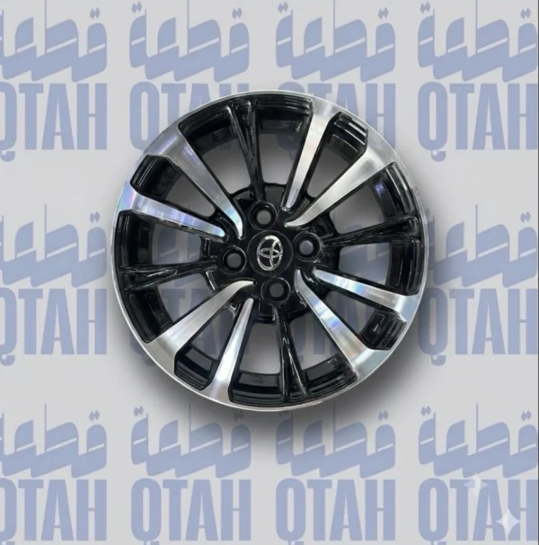 جنط تويوتا يارس 2023 مقاس 15 مكحل (حبة واحدة)En: Single Toyota Yaris 2023 15-Inch Machined Wheel Rim (1 Pc)