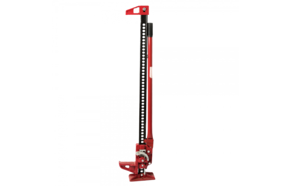 رافع سيارات وعفريتة بر طويلة مقاس 48 إنش لون أحمر - 48-Inch Heavy Duty Red Farm High-Lift Jack