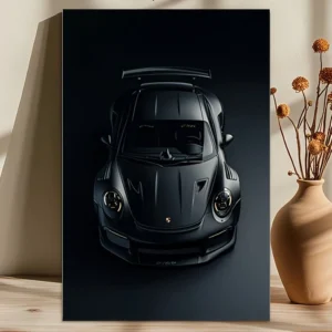 لوحة بورشه Premium Matte Black Porsche 911 GT3 RS Canvas Art