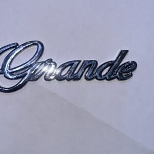 شعار أحرف غراندي كروم خلفي للسيارات - Grande Chrome Rear Letter Car Emblem Badge