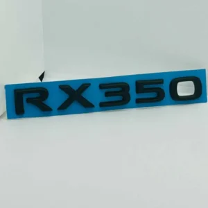 علامة كتابة لكزس أر إكس 350 أسود مطفي - Lexus RX350 Emblem Matte Black