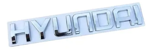 شعار أحرف هيونداي كروم خلفي للسيارات - Hyundai Chrome Rear Letter Car Emblem Badge