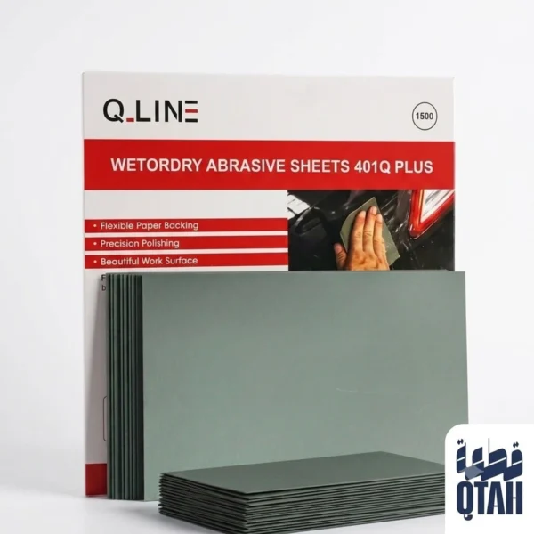 ورق صنفرة مائي وجاف كيو لاين - خشونة 500 (Q-LINE Wetordry Sheets P500)