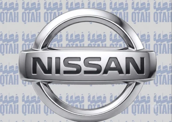 شعار شبك نيسان فضي كروم حجم وسط لشرائح الشباك الأمامي
