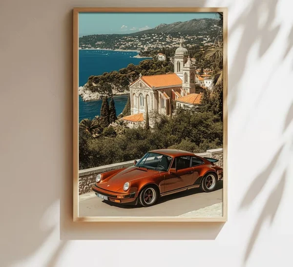 لوحة بوستر بورشه 911 كلاسيك - Vintage Porsche 911 Wall Art Poster
