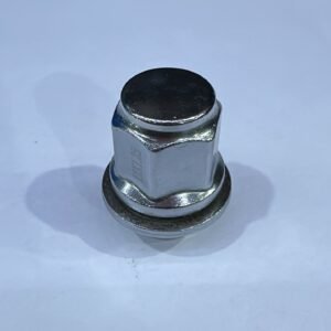صامولة جنط نيسان مع وردة قصيرة كروم نيكل مقاس 12x1.25 الجودة Nissan Chrome Nickel Wheel Lug Nut With Washer