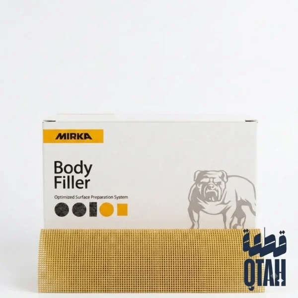 شرائح شبك صنفرة ميركا لمعجون السيارات رقم 1 - مقاس 70x198مم (Mirka Body Filler Net Strips No. 1)