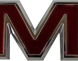 علامة كتابة جي ام سي كروم أحمر - GMC Emblem Chrome Red
