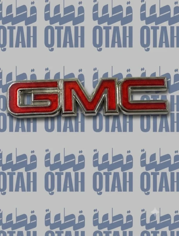 شعار شبك جمس أحمر كروم حجم صغير لشرائح الواجهة الأمامية