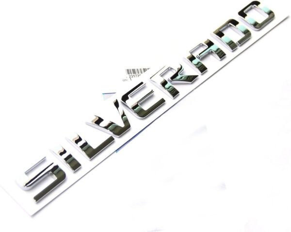 علامة كتابة شيفروليه سيلفرادو كروم - Chevrolet Silverado Emblem Chrome