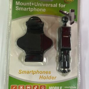قاعدة وحامل جوال ذكي عبر مدخل الولاعة مع شاحن مدمج من MOB - MOB Universal Smartphone Cigarette Lighter Mount